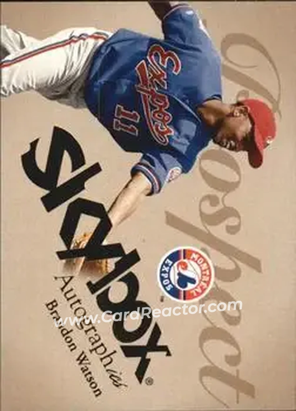 2004 SkyBox Autographics #73 - Brandon Watson - Montreal Expos - Front