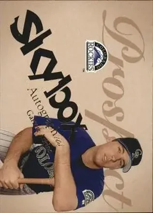 2004 SkyBox Autographics #75 - Garrett Atkins - Colorado Rockies