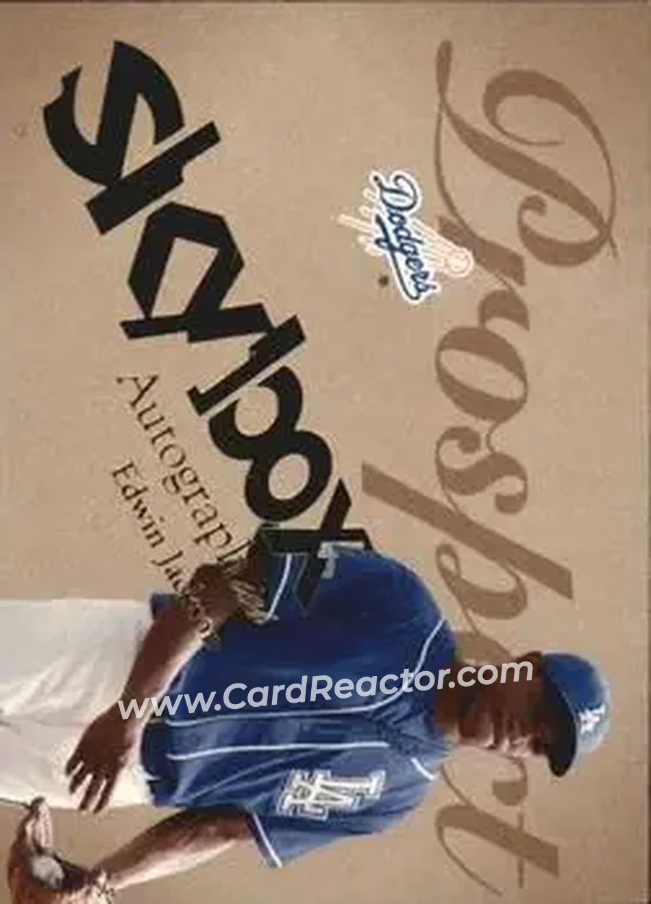 2004 SkyBox Autographics #83 - Edwin Jackson - Los Angeles Dodgers - Front