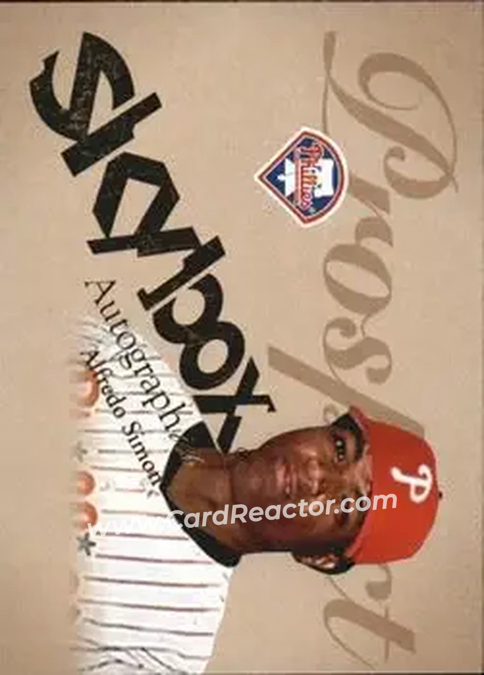 2004 SkyBox Autographics #84 - Alfredo Simon - Philadelphia Phillies - Front 2004 SkyBox Autographics #84 - Alfredo Simon - Philadelphia Phillies - Front