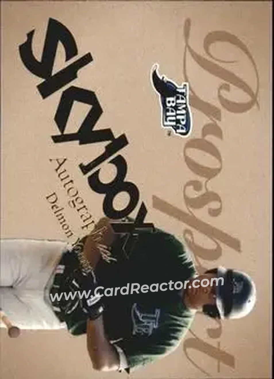 2004 SkyBox Autographics #85 - Delmon Young - Tampa Bay Devil Rays - Front