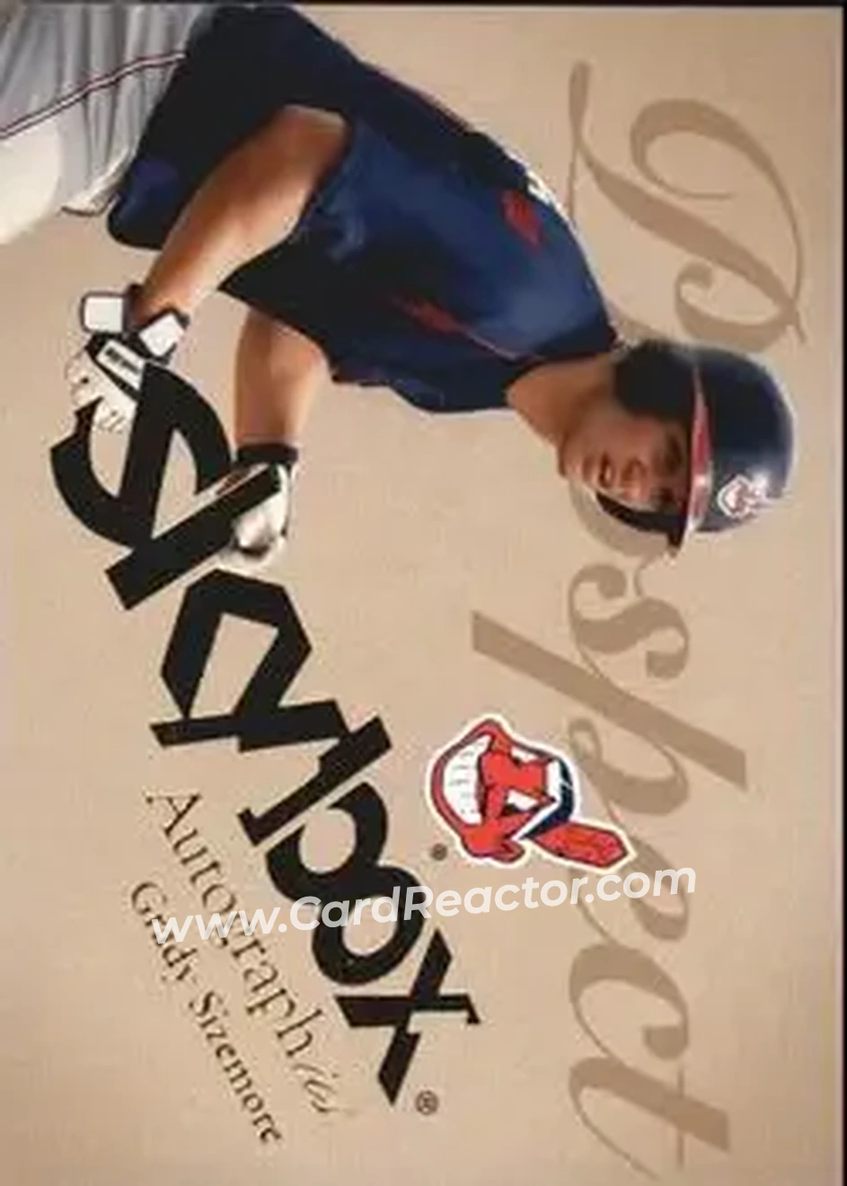 2004 SkyBox Autographics #97 - Grady Sizemore - Cleveland Indians - Front 2004 SkyBox Autographics #97 - Grady Sizemore - Cleveland Indians - Front