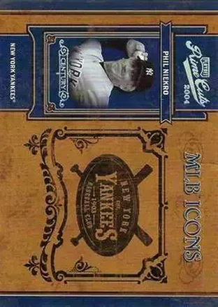 2004 Playoff Prime Cuts II - MLB Icons Century Platinum #MLB-67 - Phil Niekro - New York Yankees