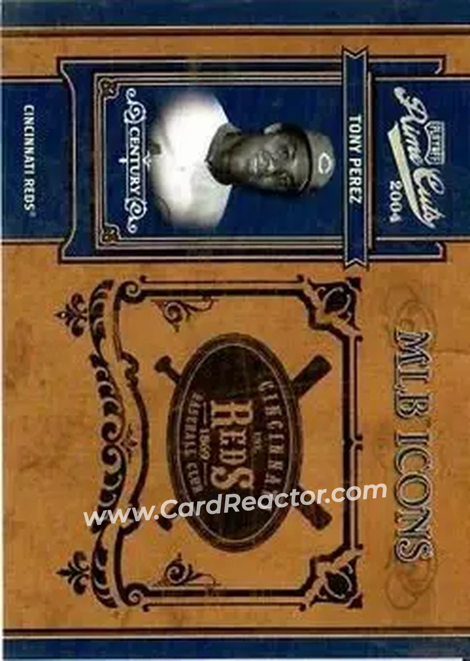 2004 Playoff Prime Cuts II - MLB Icons Century Silver #MLB-34 - Tony Pérez - Cincinnati Reds - Front