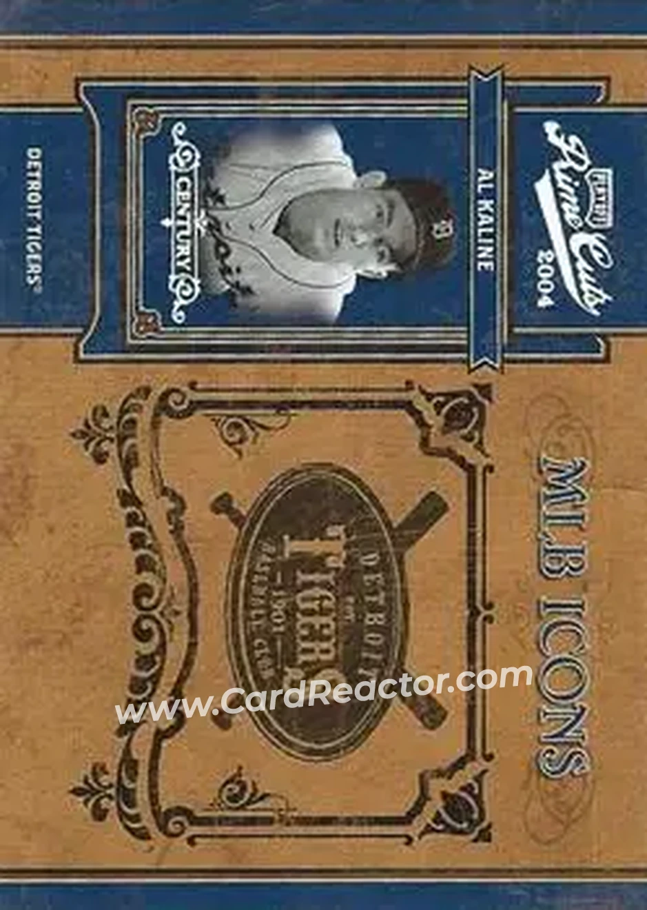 2004 Playoff Prime Cuts II - MLB Icons Century Silver #MLB-37 - Al Kaline - Detroit Tigers - Front