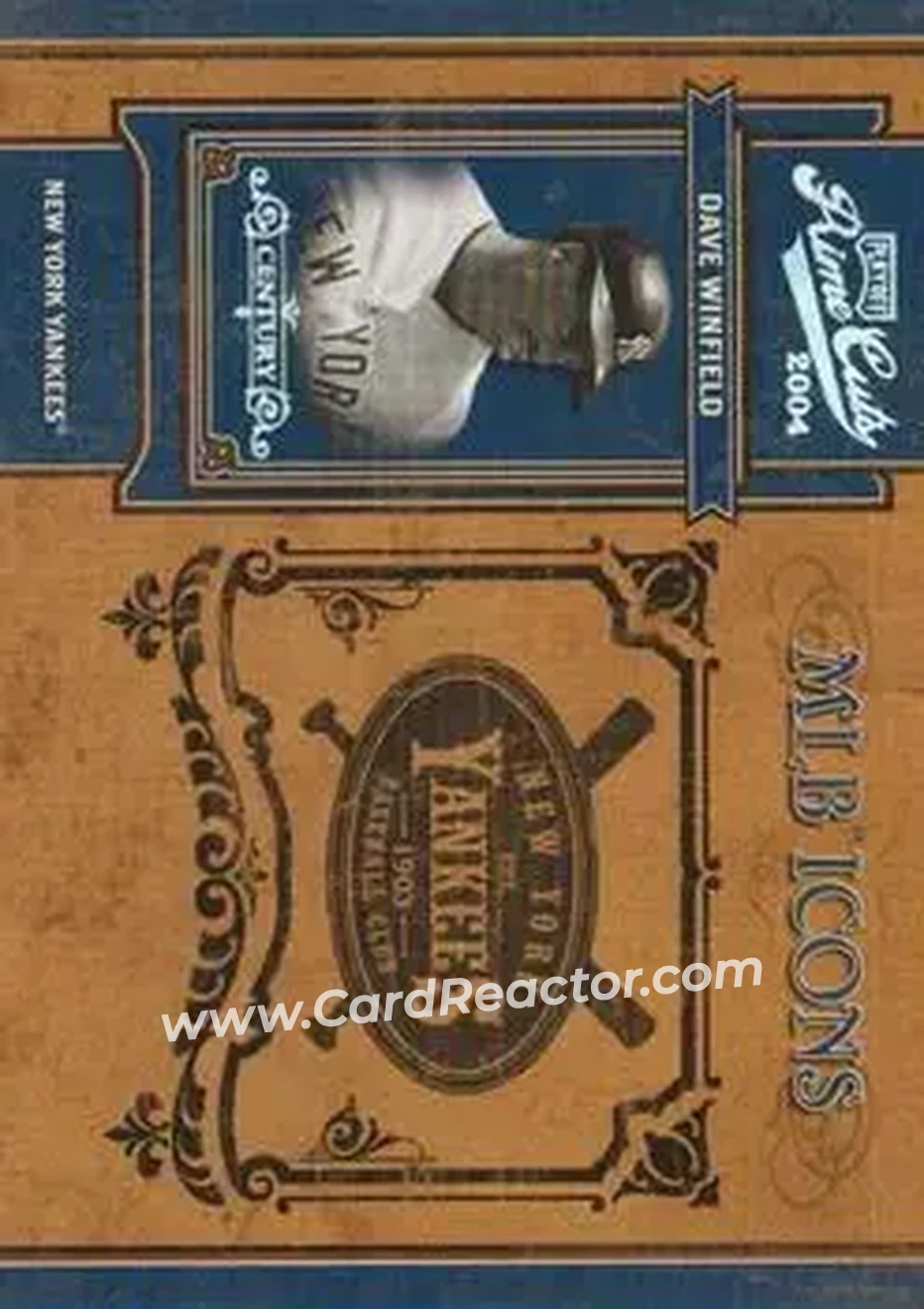 2004 Playoff Prime Cuts II - MLB Icons Century Silver #MLB-62 - Dave Winfield - New York Yankees - Front