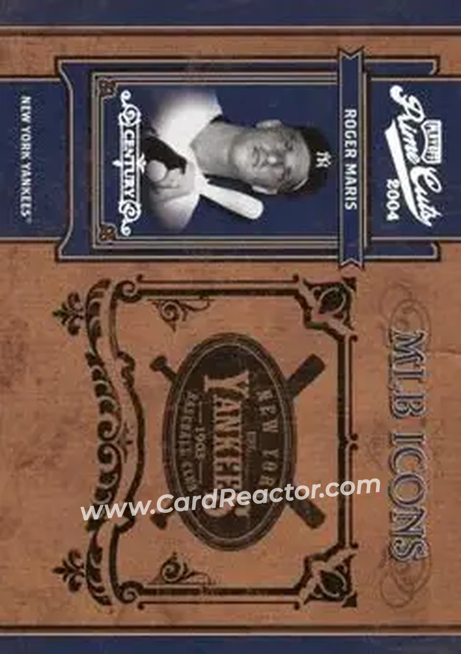 2004 Playoff Prime Cuts II - MLB Icons Century Silver #MLB-71 - Roger Maris - New York Yankees - Front