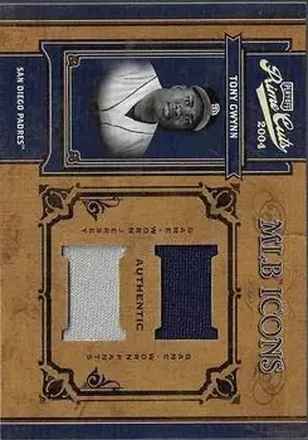 2004 Playoff Prime Cuts II - MLB Icons Material Combo #MLB-88 - Tony Gwynn - San Diego Padres