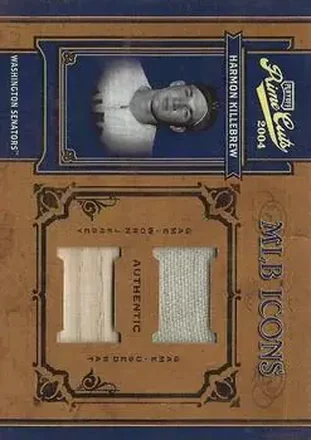 2004 Playoff Prime Cuts II - MLB Icons Material Combo #MLB-100 - Harmon Killebrew - Washington Senators