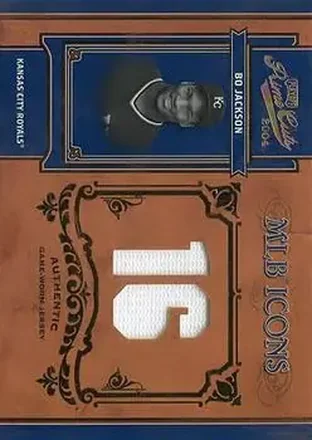2004 Playoff Prime Cuts II - MLB Icons Material Number #MLB-43 - Bo Jackson - Kansas City Royals