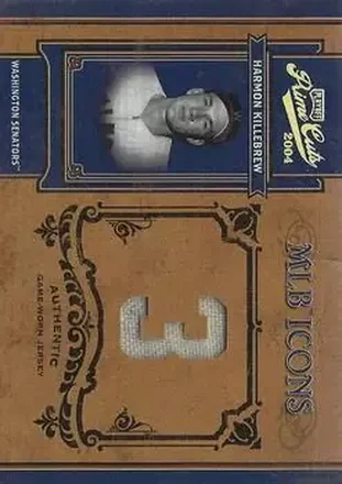2004 Playoff Prime Cuts II - MLB Icons Material Number #MLB-100 - Harmon Killebrew - Washington Senators