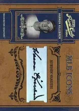 2004 Playoff Prime Cuts II - MLB Icons Signature Century Gold #MLB-100 - Harmon Killebrew - Washington Senators