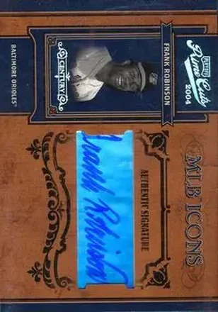 2004 Playoff Prime Cuts II #MLB-7 MLB Icons Signature Century Silver Frank Robinson