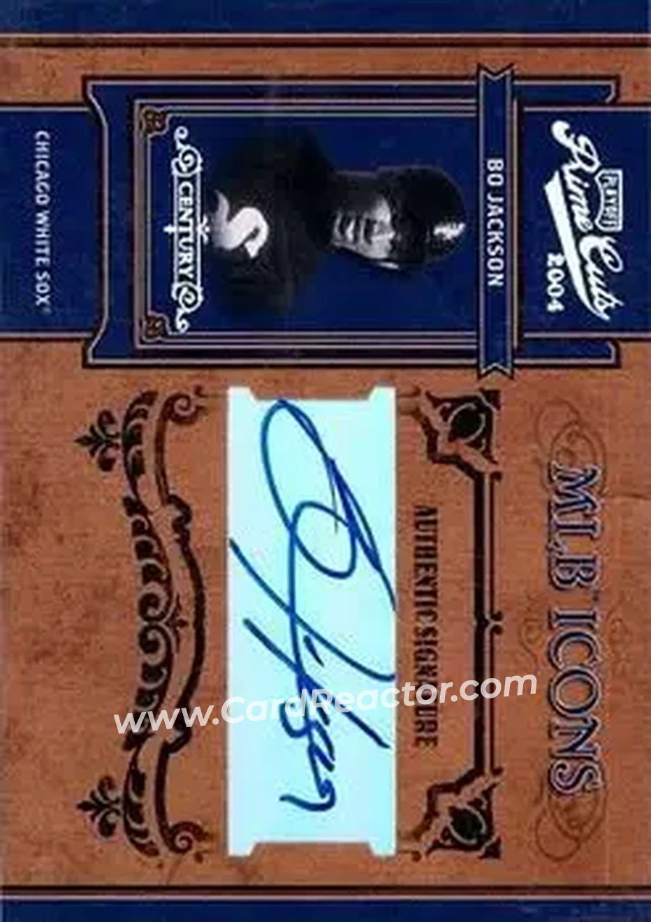 2004 Playoff Prime Cuts II - MLB Icons Signature Century Silver #MLB-30 - Bo Jackson - Chicago White Sox - Front