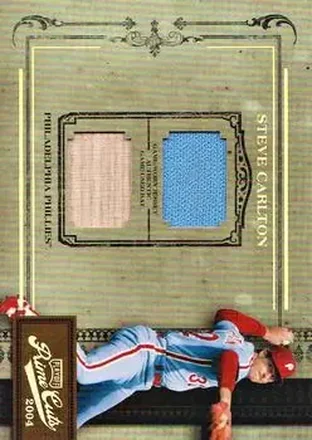 2004 Playoff Prime Cuts II - Material Combo #99 - Steve Carlton - Philadelphia Phillies