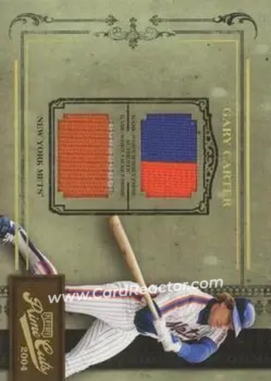 2004 Playoff Prime Cuts II - Material Combo Prime #95 - Gary Carter - New York Mets - Front