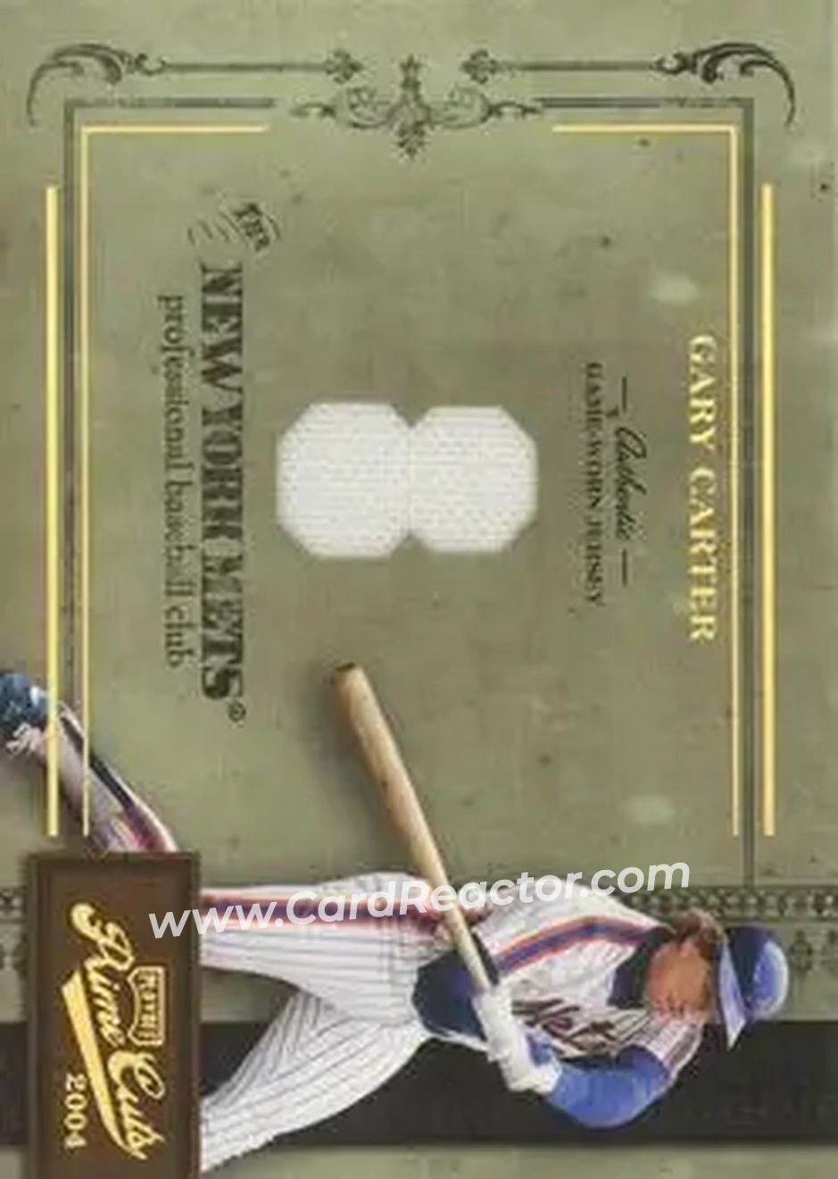 2004 Playoff Prime Cuts II - Material Number #95 - Gary Carter - New York Mets - Front