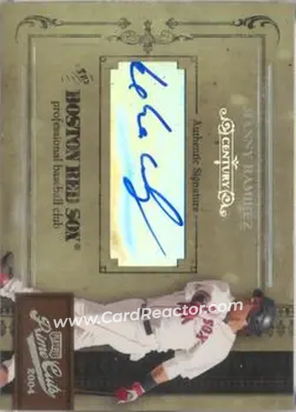 2004 Playoff Prime Cuts II - Signature Century Silver #24 - Manny Ramirez - Boston Red Sox - Front