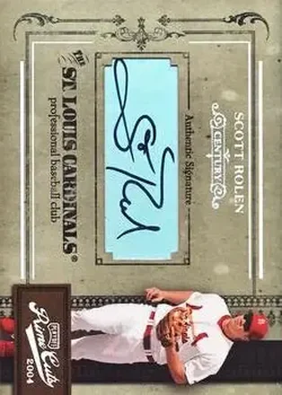 2004 Playoff Prime Cuts II - Signature Century Silver #69 - Scott Rolen - St. Louis Cardinals