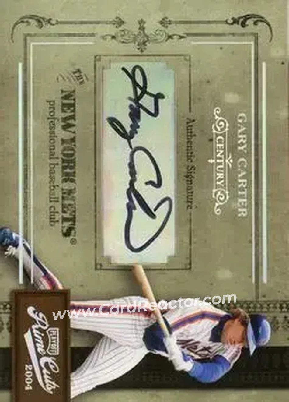 2004 Playoff Prime Cuts II - Signature Century Silver #95 - Gary Carter - New York Mets - Front