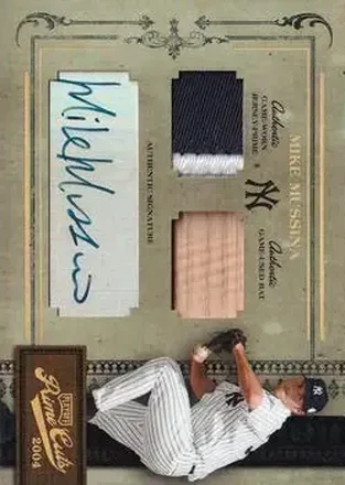 2004 Playoff Prime Cuts II - Signature Material Combo Prime #35 - Mike Mussina - New York Yankees