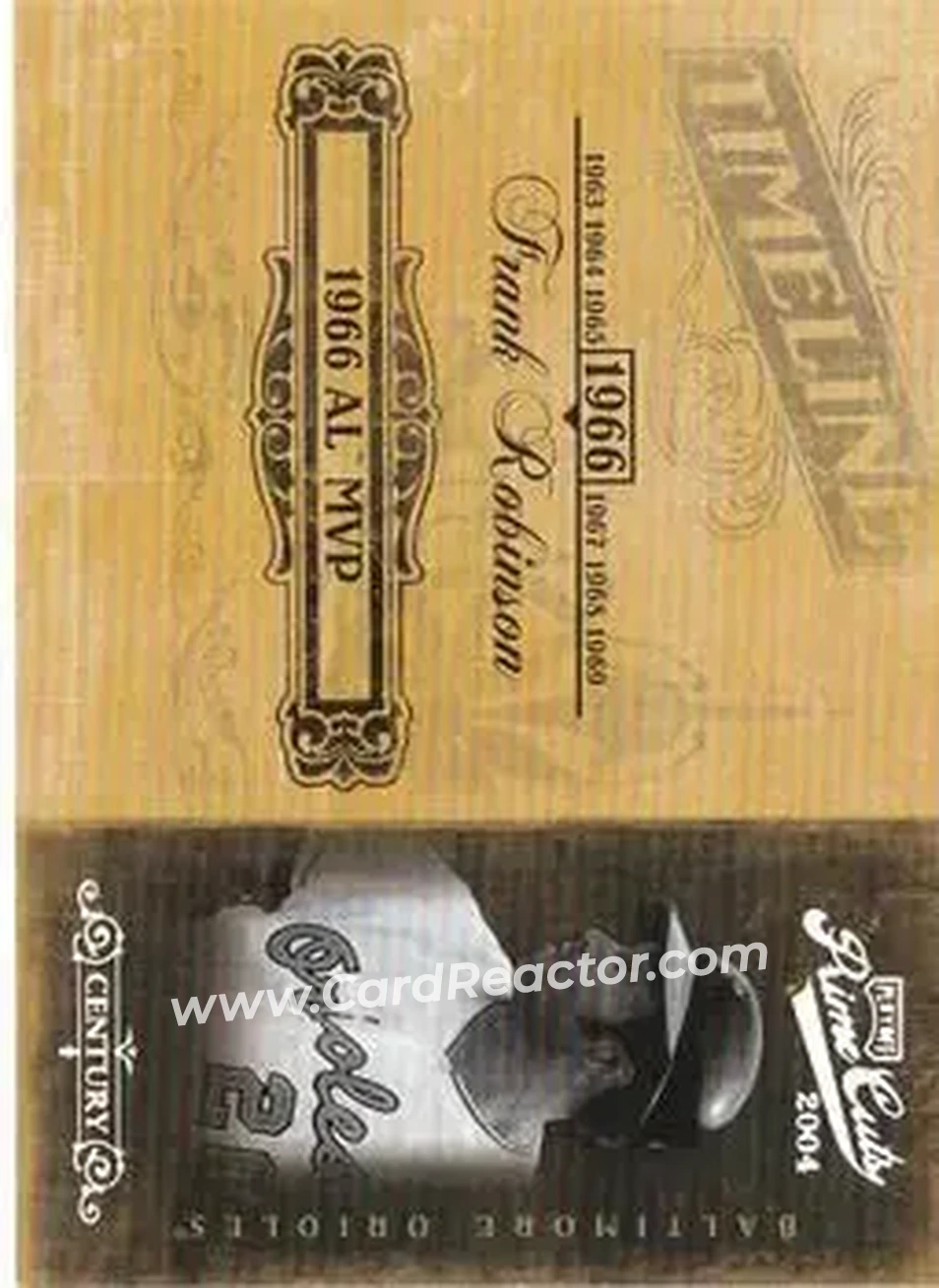 2004 Playoff Prime Cuts II - Timeline Century Silver #TL-30 - Frank Robinson - Baltimore Orioles - Front