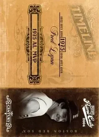 2004 Playoff Prime Cuts II - Timeline Century Silver #TL-33 - Fred Lynn - Boston Red Sox