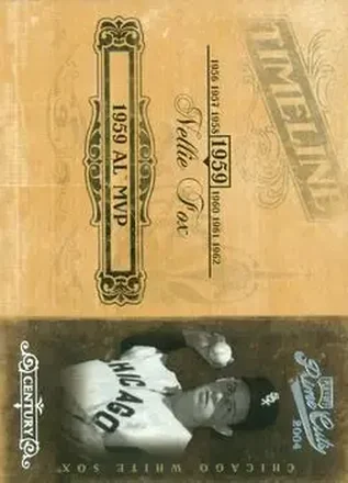 2004 Playoff Prime Cuts II - Timeline Century Silver #TL-65 - Nelson Fox - Chicago White Sox