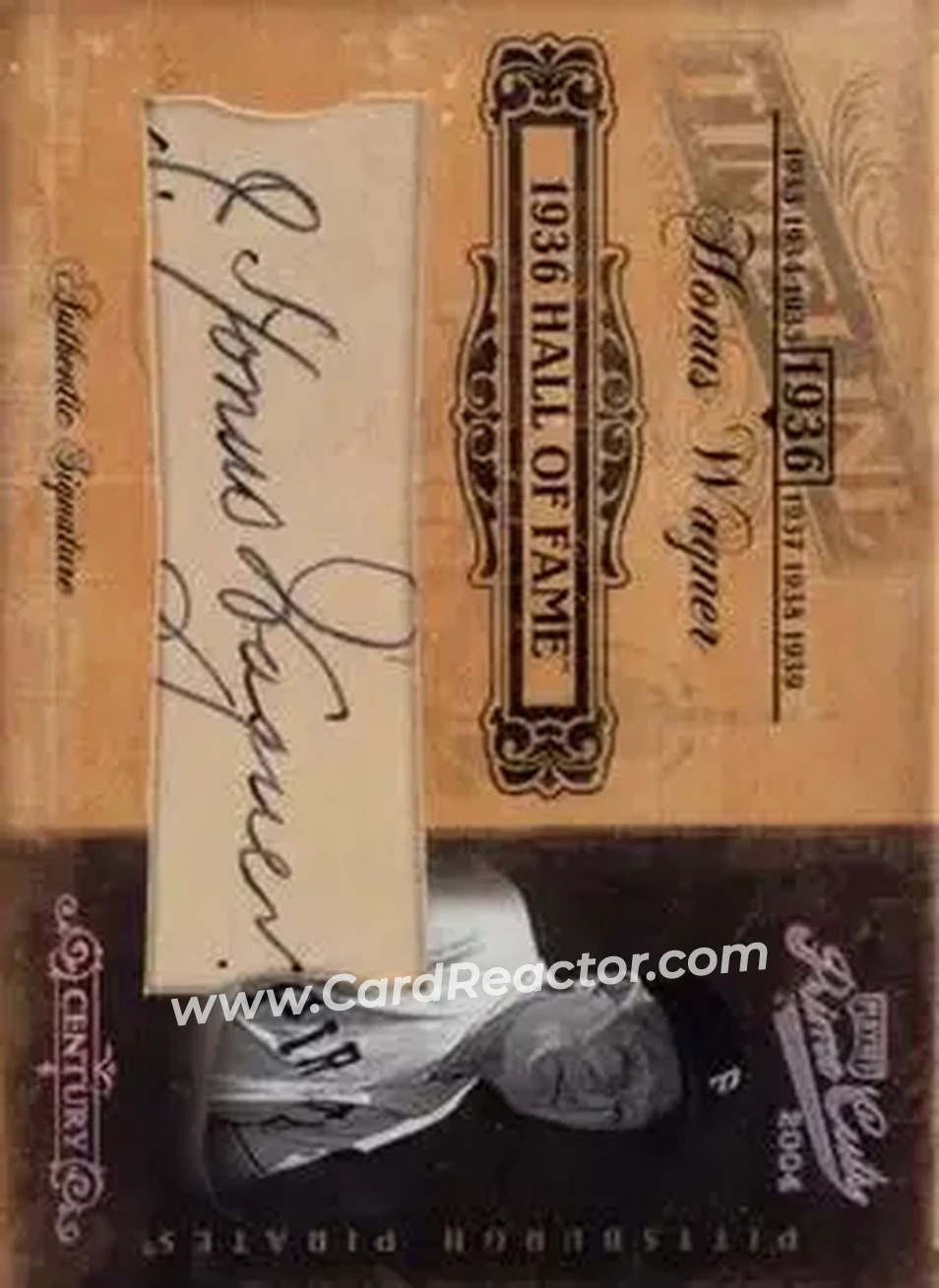 2004 Playoff Prime Cuts II - Timeline Signature Century Platinum #TL-40 - Honus Wagner - Pittsburgh Pirates - Front