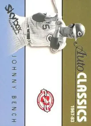2004 SkyBox Autographics - Autoclassics #1 AC - Johnny Bench - Cincinnati Reds