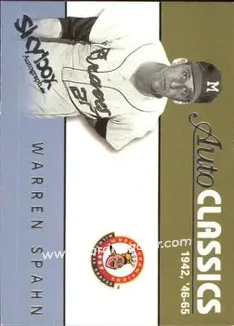 2004 SkyBox Autographics - Autoclassics #6 AC - Warren Spahn - Milwaukee Braves - Front