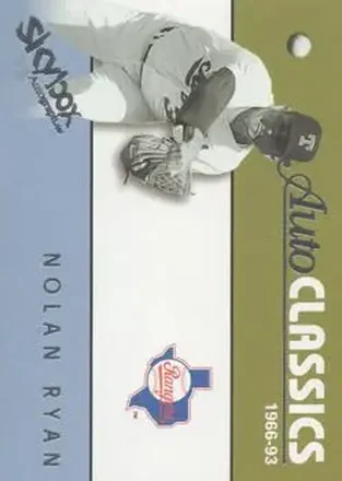2004 SkyBox Autographics - Autoclassics #9 AC - Nolan Ryan - Texas Rangers