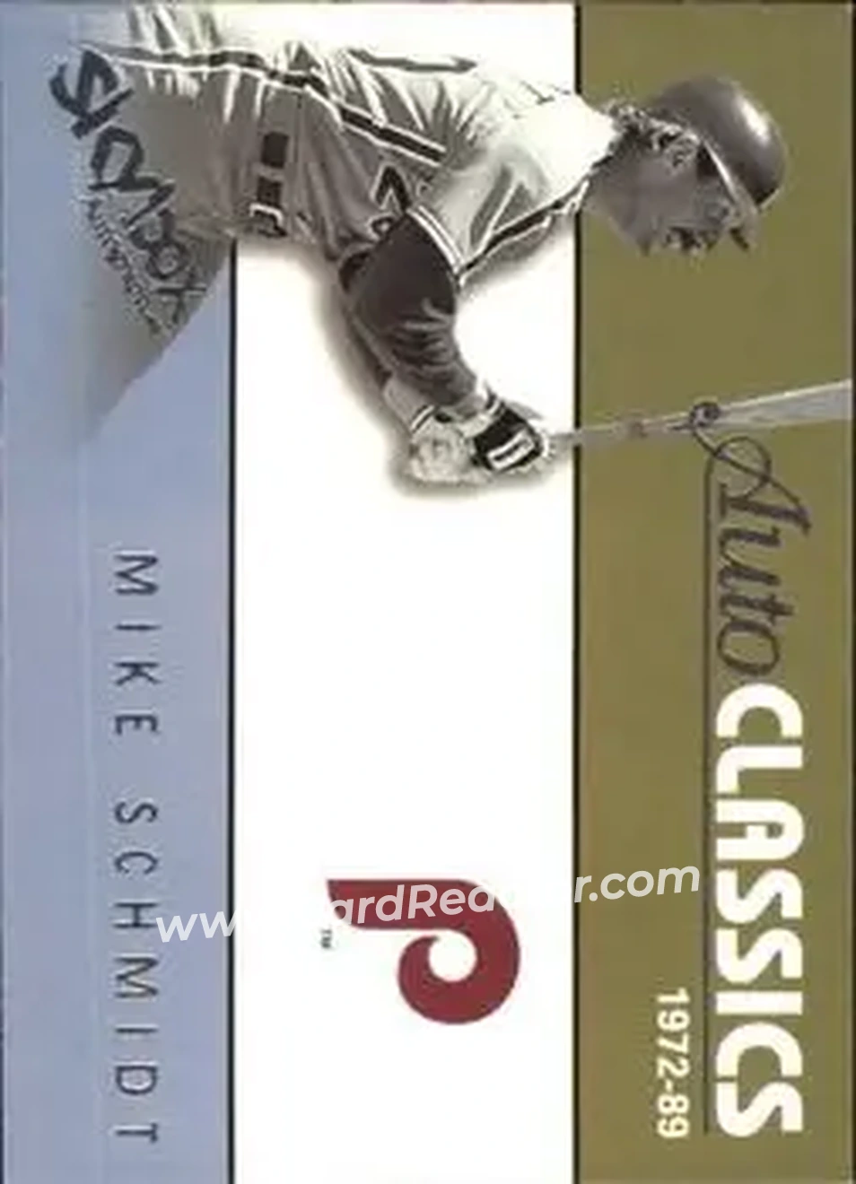 2004 SkyBox Autographics - Autoclassics #10 AC - Mike Schmidt - Philadelphia Phillies - Front 2004 SkyBox Autographics - Autoclassics #10 AC - Mike Schmidt - Philadelphia Phillies - Front