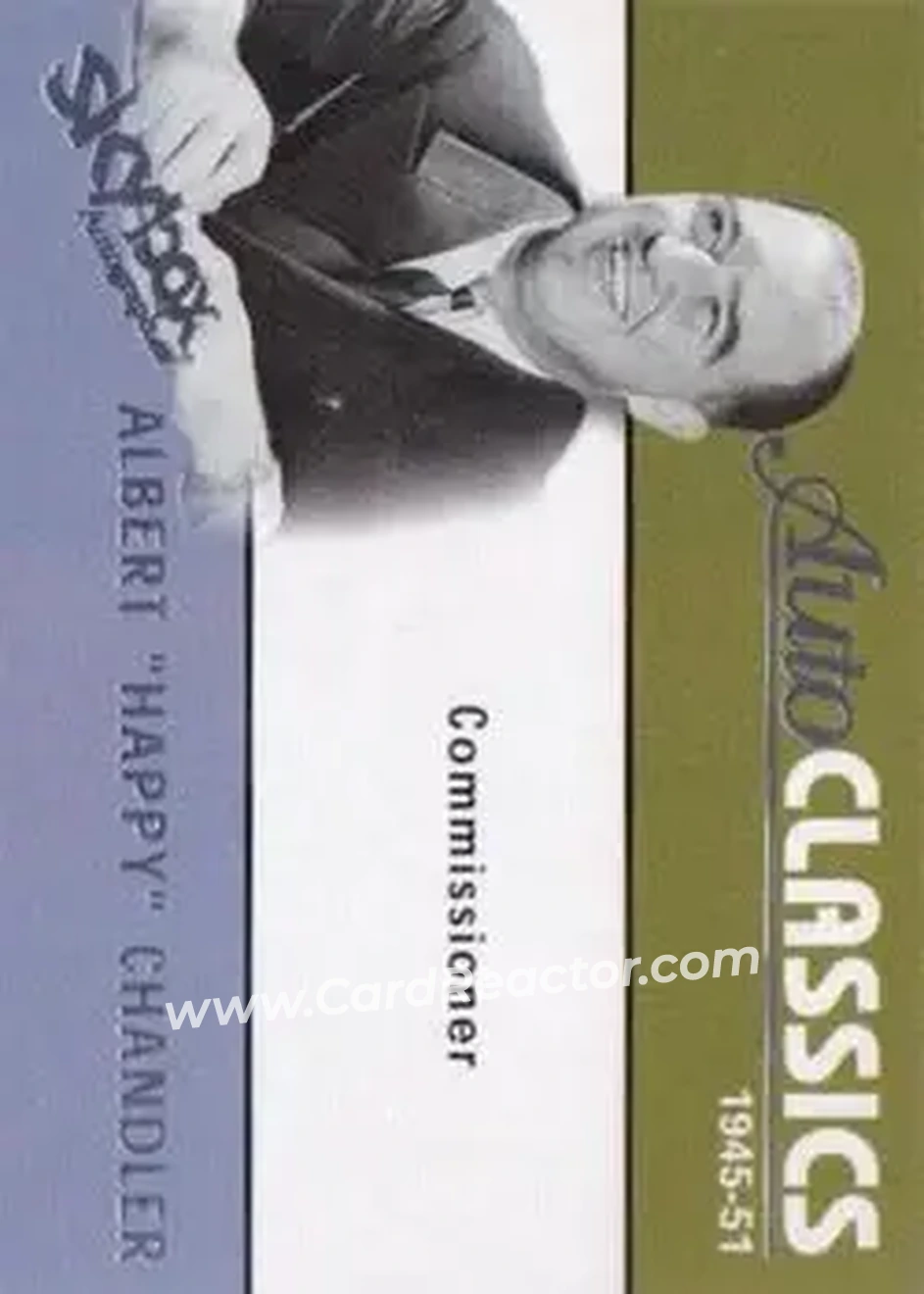 2004 SkyBox Autographics - Autoclassics #11 AC - Happy Chandler - Front 2004 SkyBox Autographics - Autoclassics #11 AC - Happy Chandler - Front