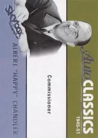 2004 SkyBox Autographics #11 AC Autoclassics Happy Chandler