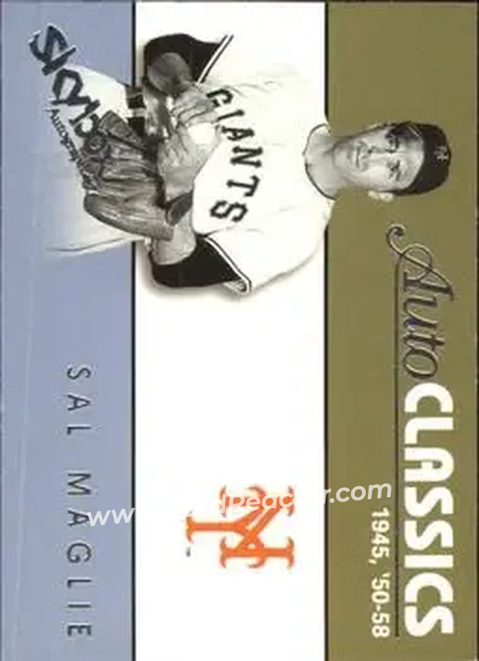 2004 SkyBox Autographics - Autoclassics #13 AC - Sal Maglie - New York Giants - Front