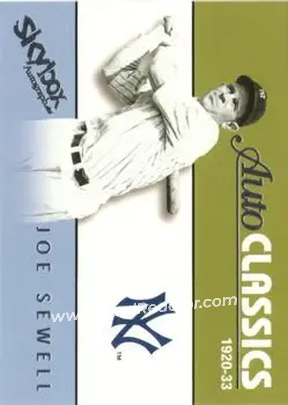 2004 SkyBox Autographics - Autoclassics #15 AC - Joe Sewell - New York Yankees - Front