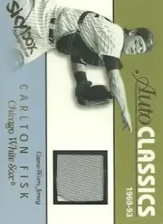 2004 SkyBox Autographics - Autoclassics Memorabilia #AM-CF - Carlton Fisk - Chicago White Sox