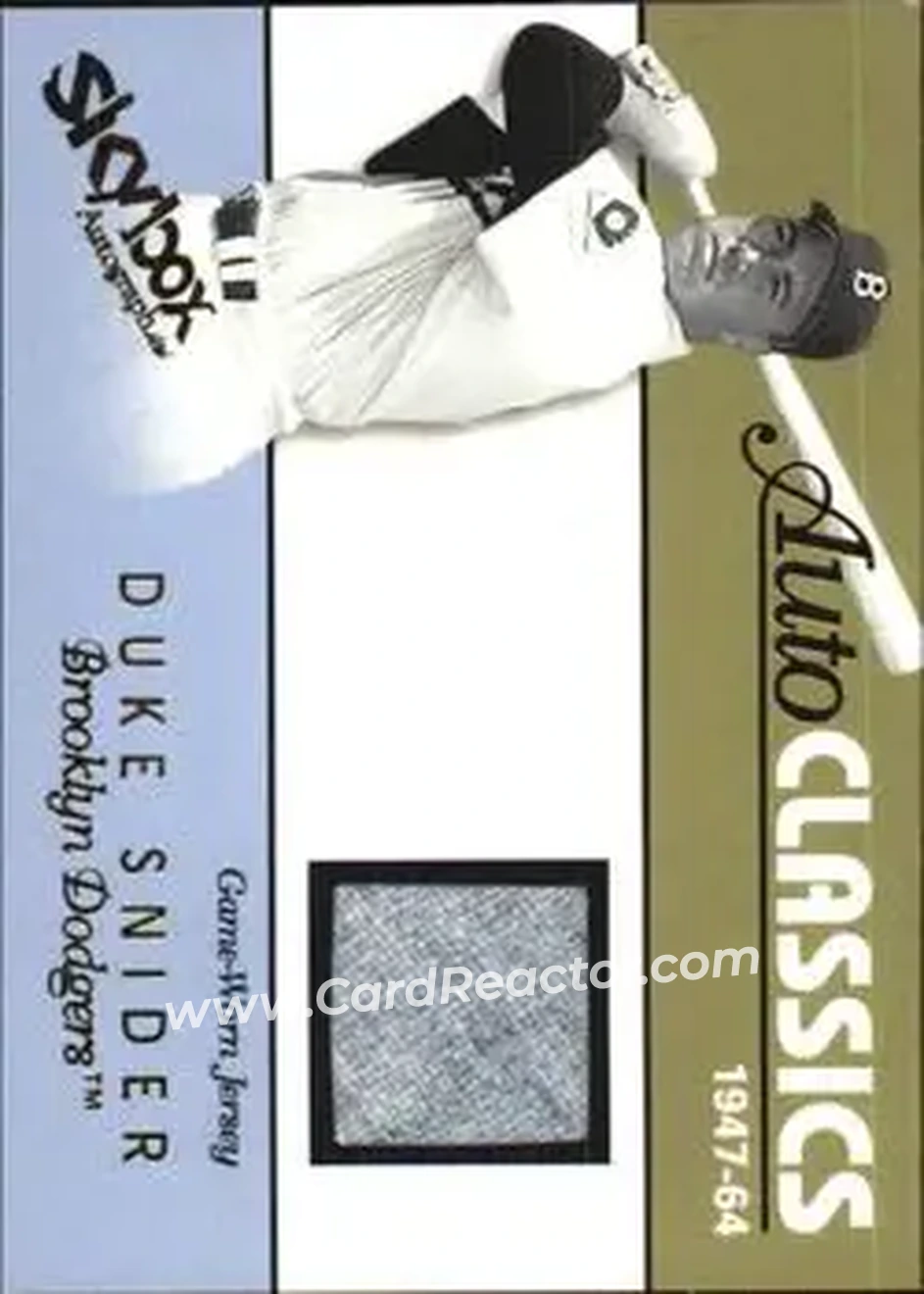 2004 SkyBox Autographics - Autoclassics Memorabilia #AM-DS - Edwin "Duke" Snider - Brooklyn Dodgers - Front
