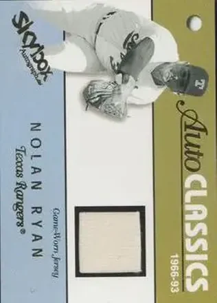 2004 SkyBox Autographics - Autoclassics Memorabilia #AM-NR - Nolan Ryan - Texas Rangers