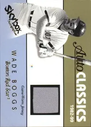 2004 SkyBox Autographics - Autoclassics Memorabilia #AM-WB - Wade Boggs - Boston Red Sox