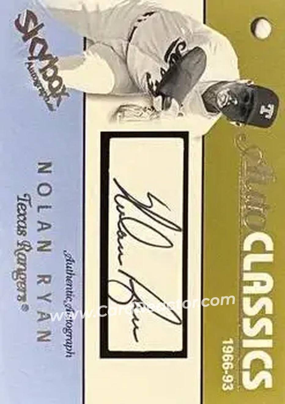 2004 SkyBox Autographics - Autoclassics Signature #AS-NR - Nolan Ryan - Texas Rangers - Front