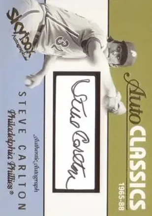 2004 SkyBox Autographics - Autoclassics Signature #AS-SC - Steve Carlton - Philadelphia Phillies