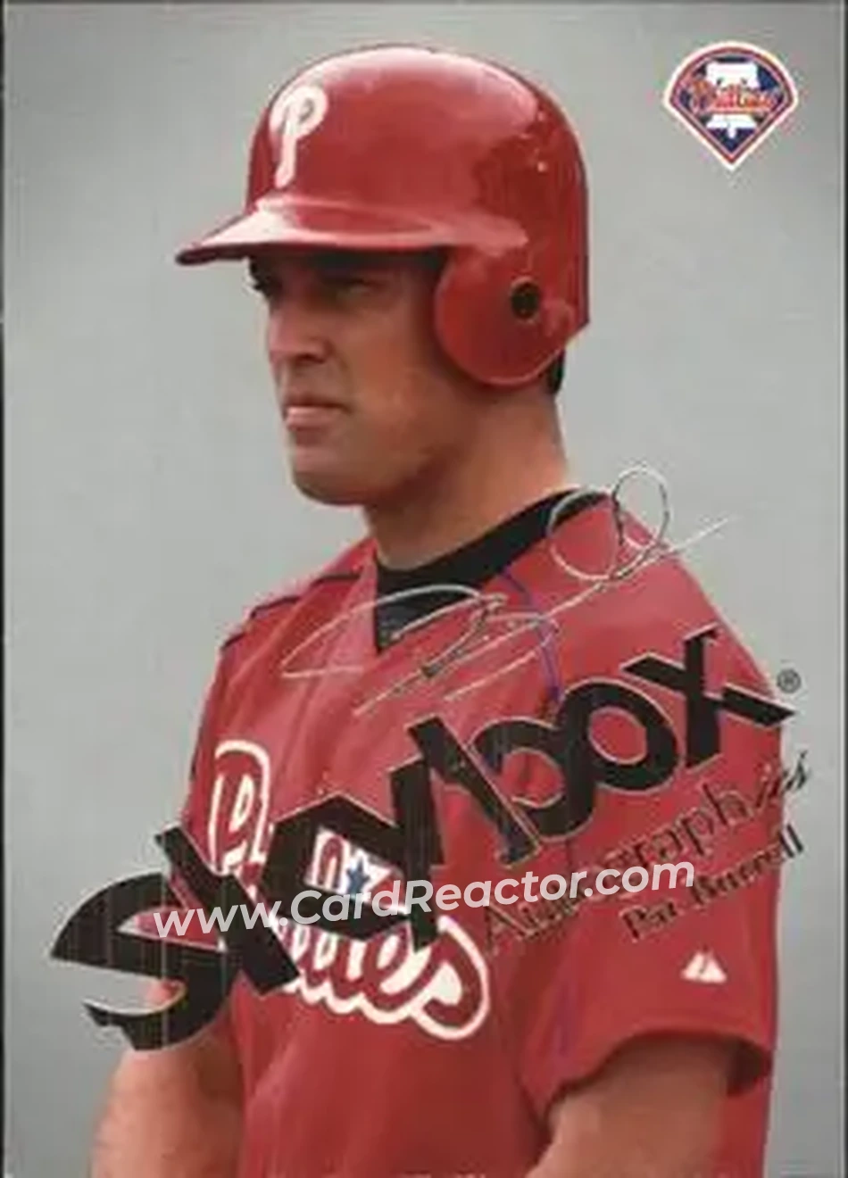 2004 SkyBox Autographics - Insignia #10 - Pat Burrell - Philadelphia Phillies - Front