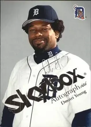 2004 SkyBox Autographics - Insignia #23 - Dmitri Young - Detroit Tigers
