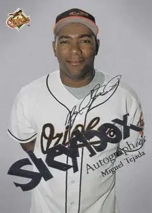 2004 SkyBox Autographics - Insignia #28 - Miguel Tejada - Baltimore Orioles