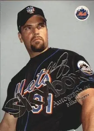 2004 SkyBox Autographics - Insignia #43 - Mike Piazza - New York Mets