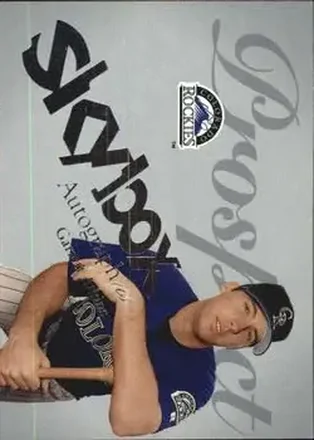 2004 SkyBox Autographics - Insignia #75 - Garrett Atkins - Colorado Rockies