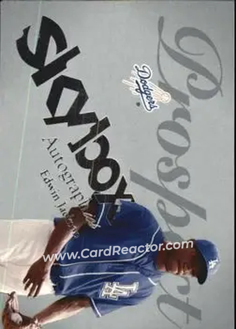 2004 SkyBox Autographics - Insignia #83 - Edwin Jackson - Los Angeles Dodgers - Front 2004 SkyBox Autographics - Insignia #83 - Edwin Jackson - Los Angeles Dodgers - Front