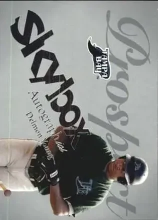 2004 SkyBox Autographics - Insignia #85 - Delmon Young - Tampa Bay Devil Rays
